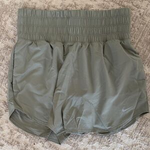 Nike Women’s Sage Green High-Waist Athletic Shorts